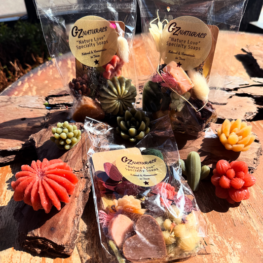 Cactus & Dew Drops Bag of Soaps